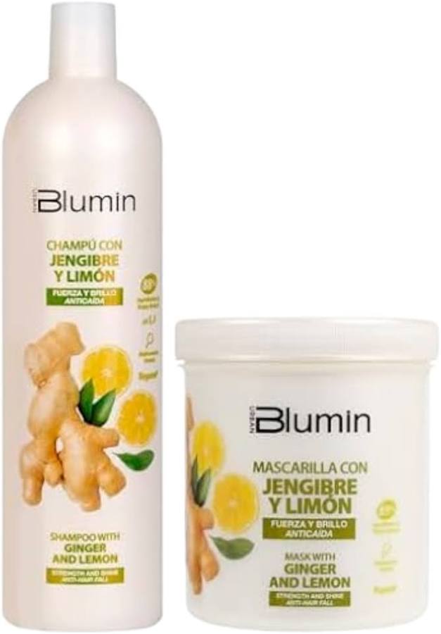 PACK JENGIBRE Y LIMÓN ( CHAMPÚ 1000ML + MASCARILLA 700ML) (TAHE BLUMIN)